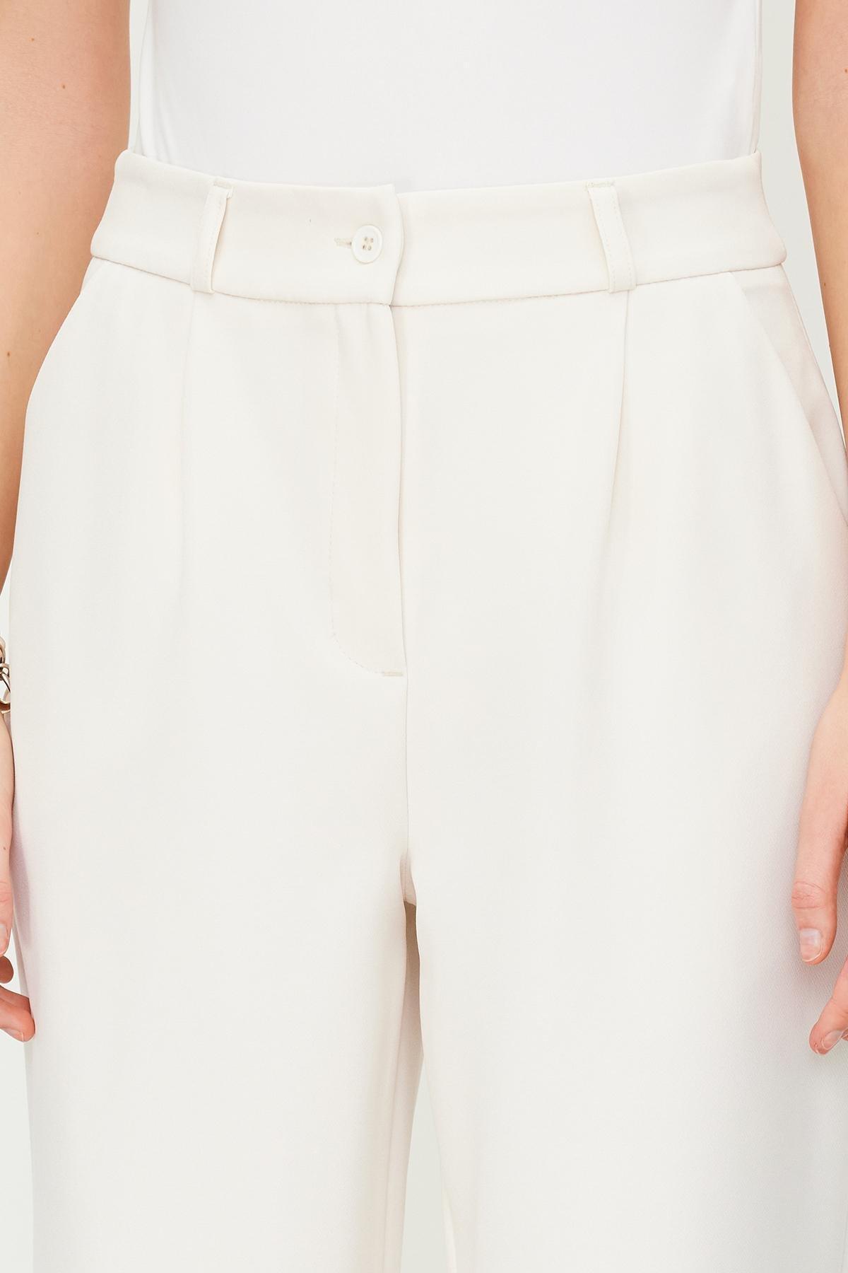 White Wide Leg Pants, , large image number 4