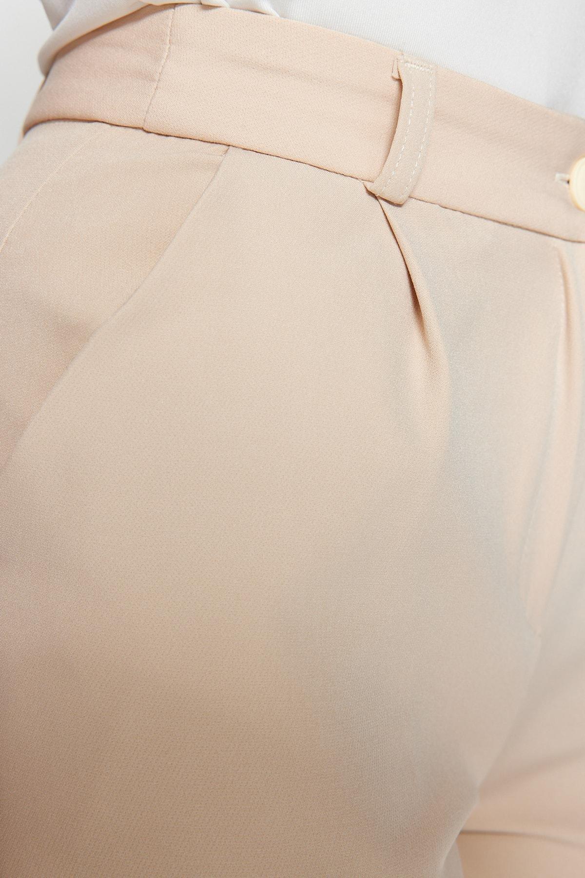 Grey Wide Leg Pants, Gray, large image number 5