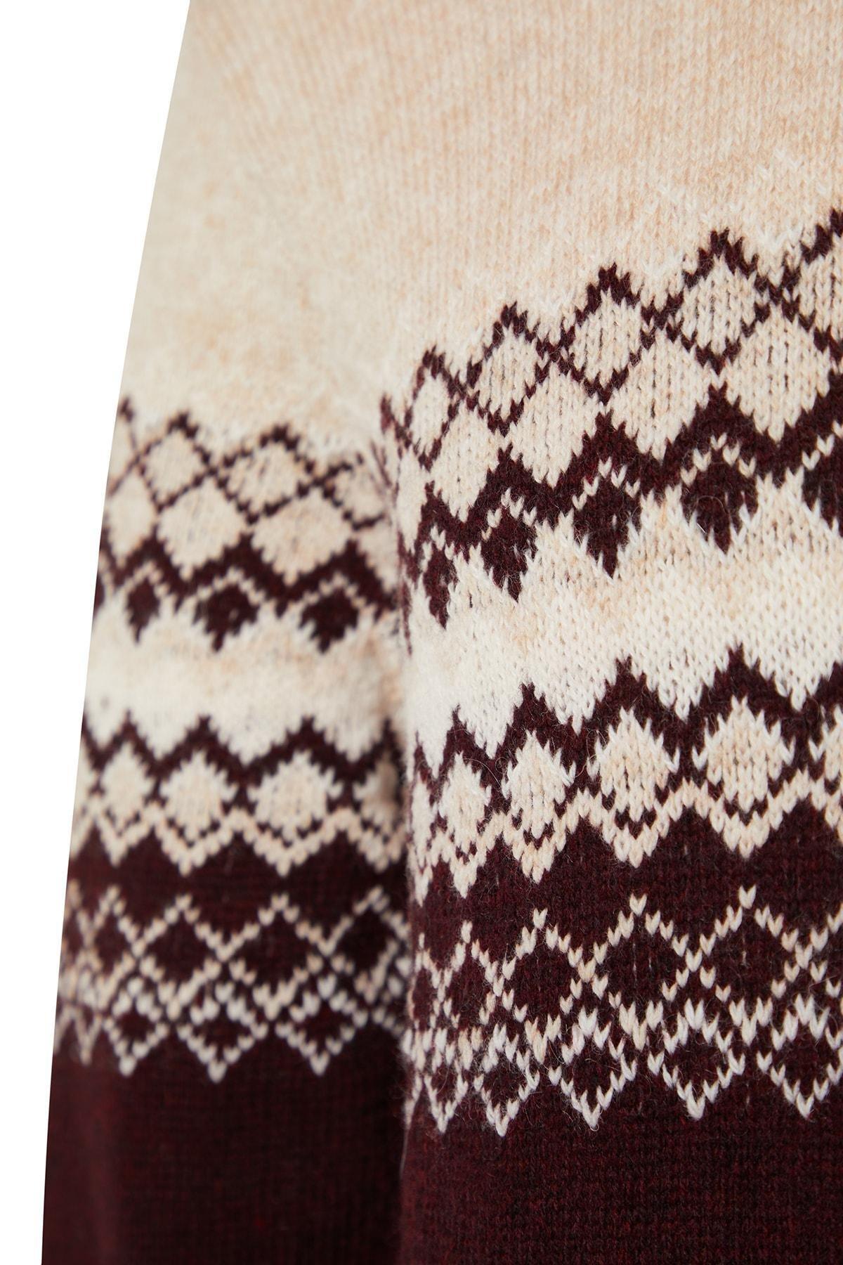 Burgundy Slim Sweater, Burgundy, large image number 0