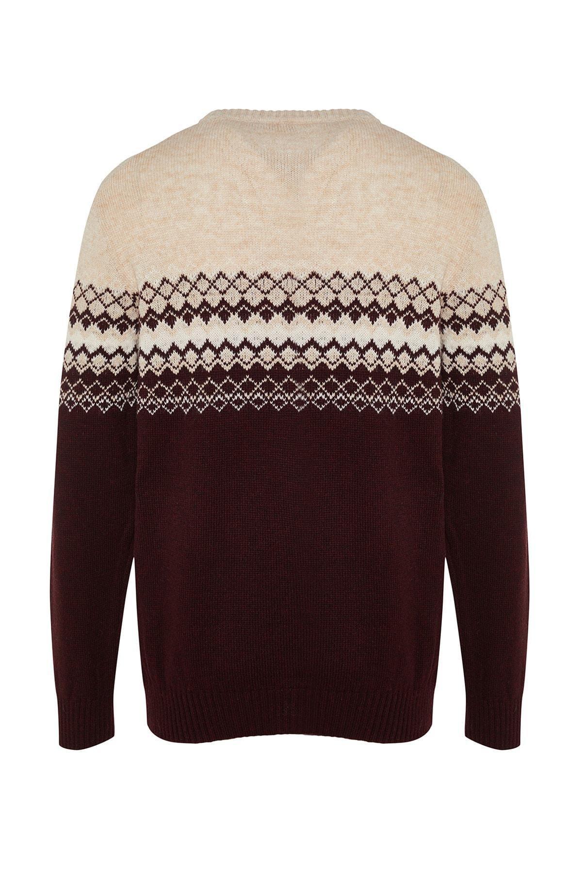 Burgundy Slim Sweater, Burgundy, large image number 2