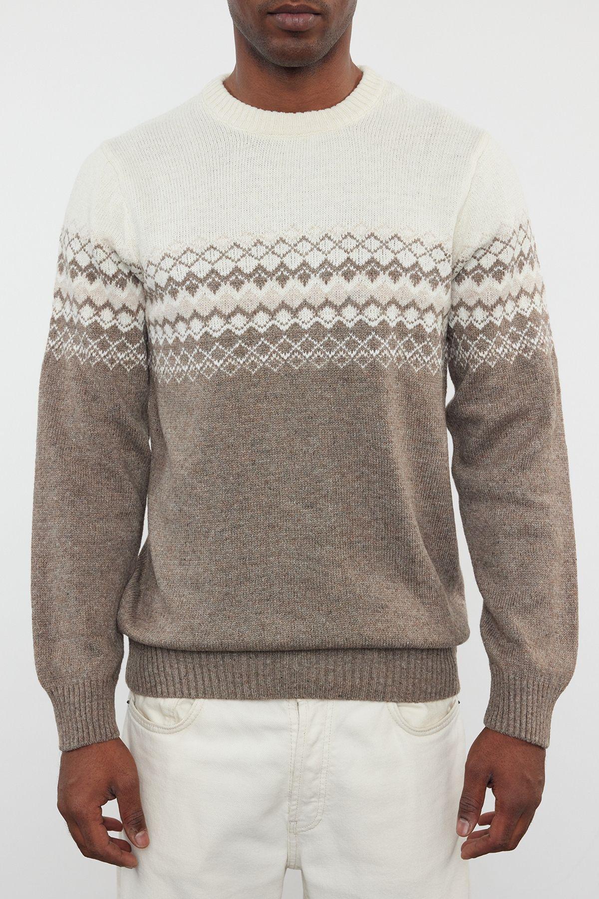 Geometric Print Knitwear Sweater, , large image number 3