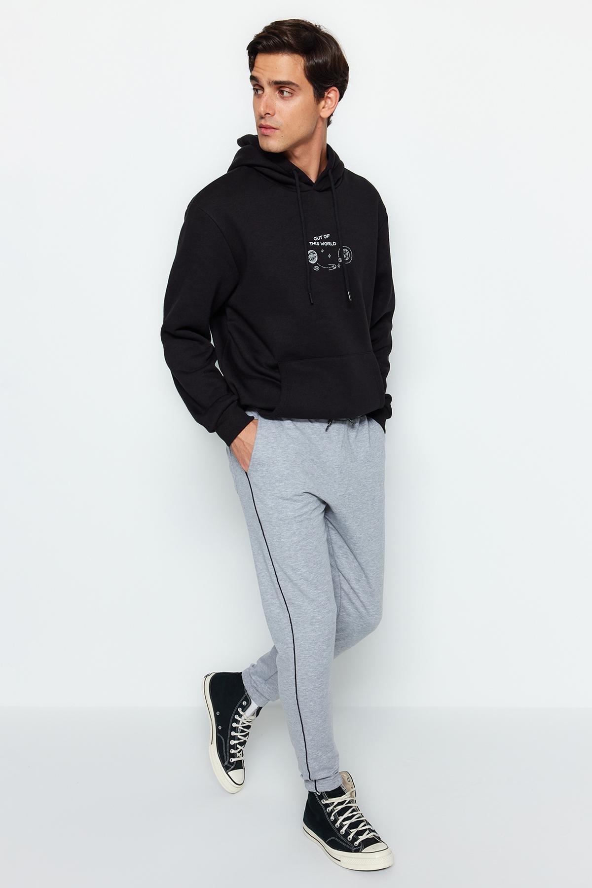 Grey Joggers Sweatpants, , large image number 1
