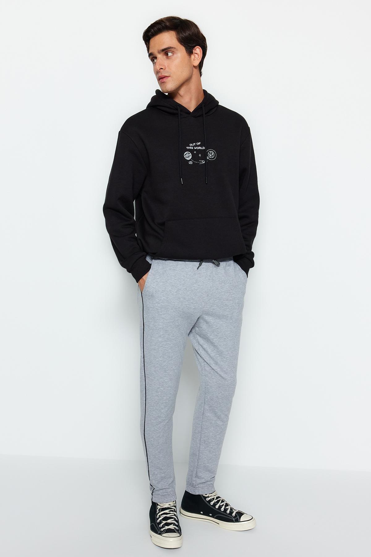 Grey Joggers Sweatpants, , large image number 2