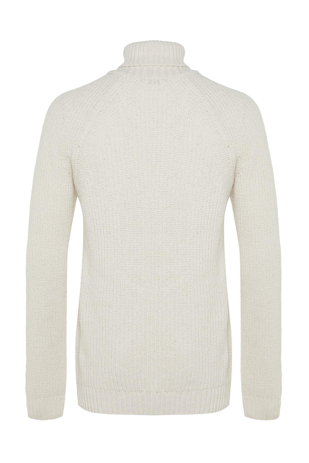 White Knitwear Sweater, , large image number 2