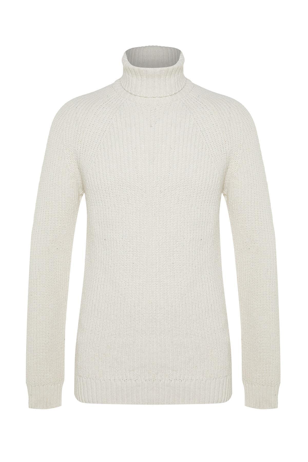 White Knitwear Sweater, , large image number 6