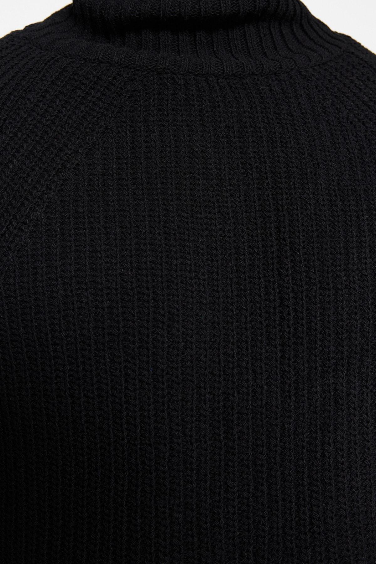 Black Knitwear Sweater, , large image number 3