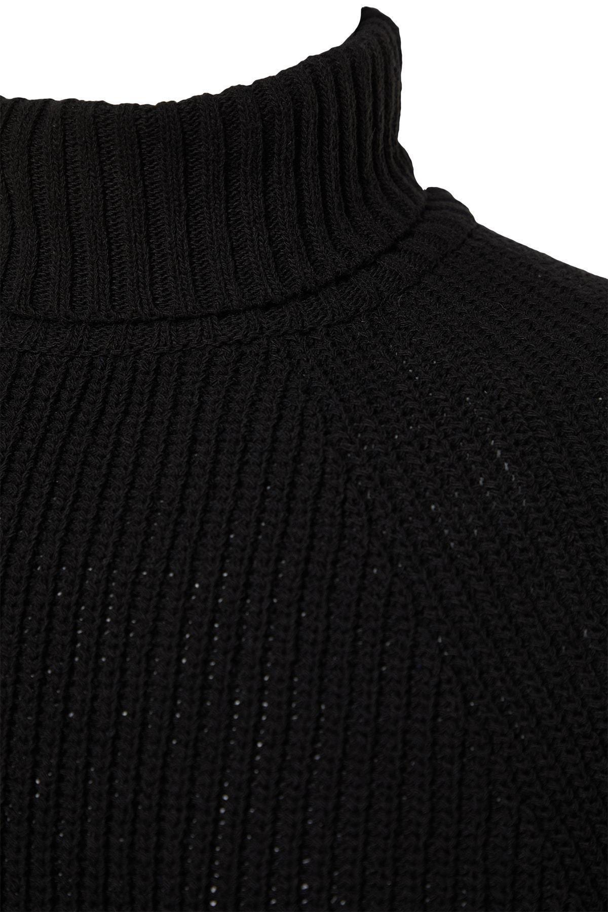 Black Knitwear Sweater, , large image number 6