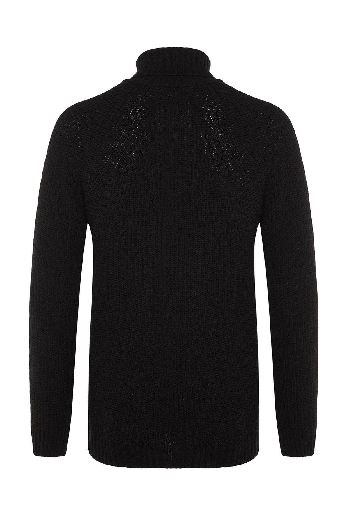Black Knitwear Sweater, , large image number 7