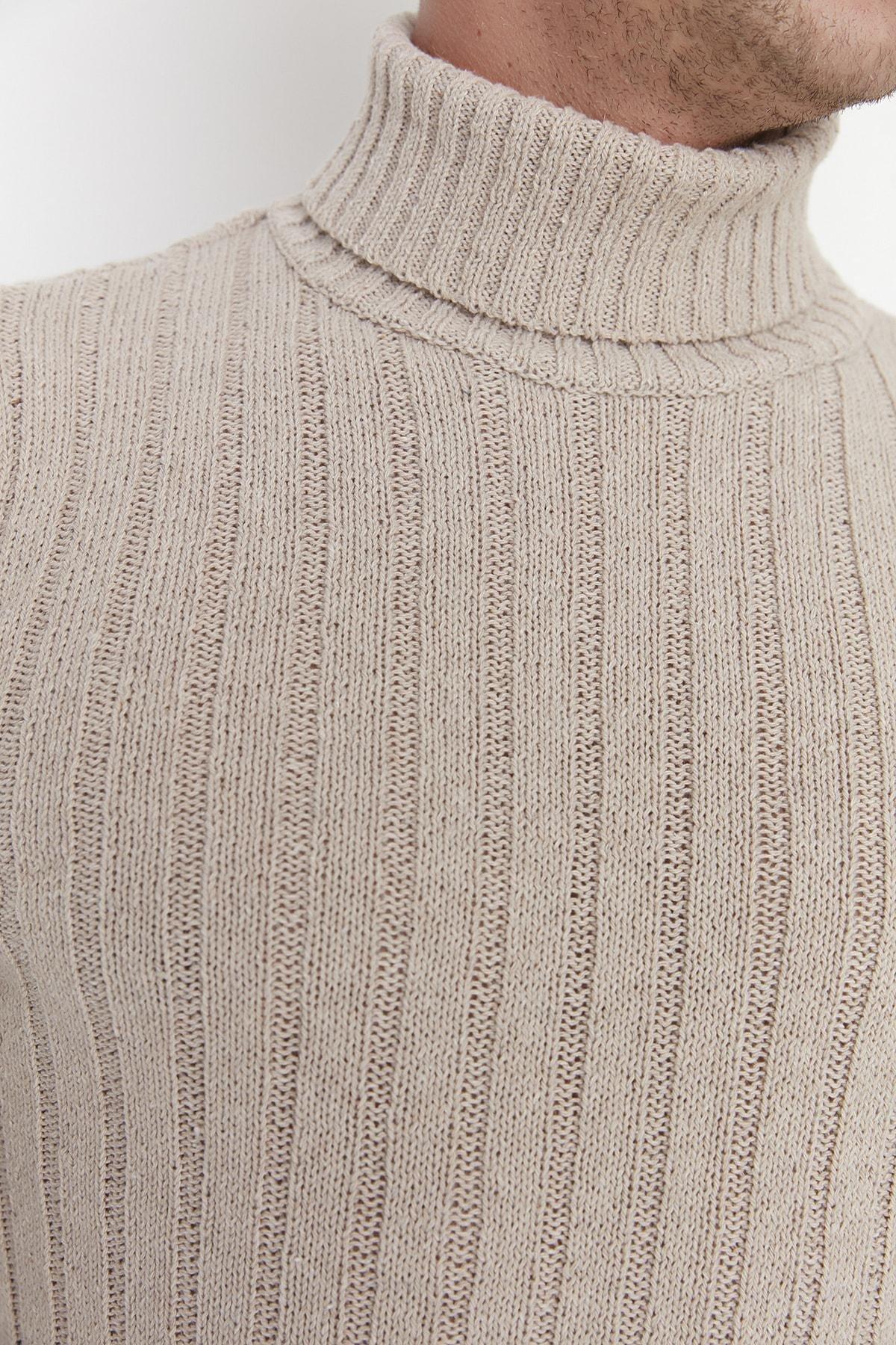 Trendyol - Beige Turtleneck Sweater