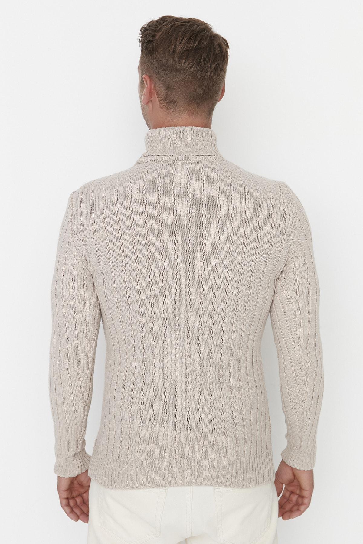 Trendyol - Beige Turtleneck Sweater