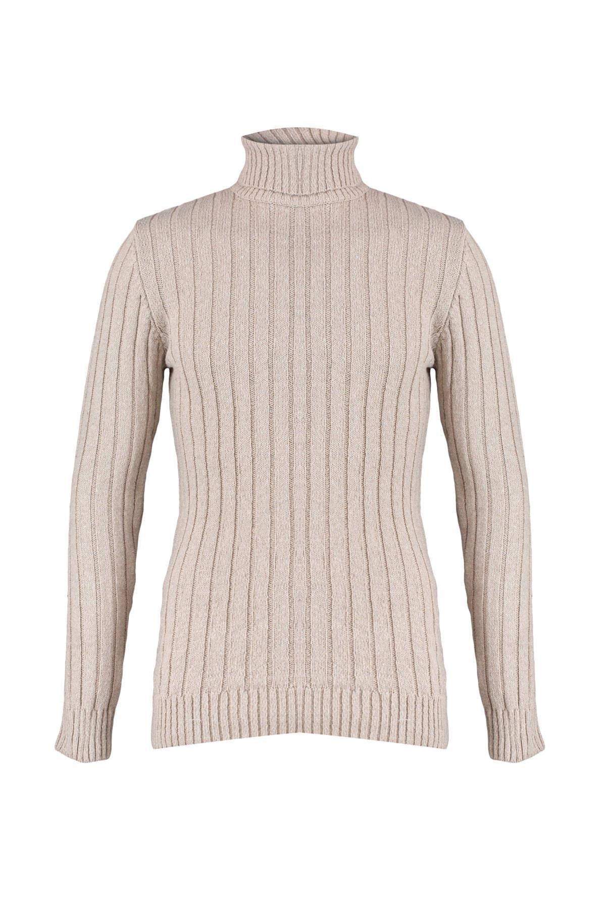 Trendyol - Beige Turtleneck Sweater