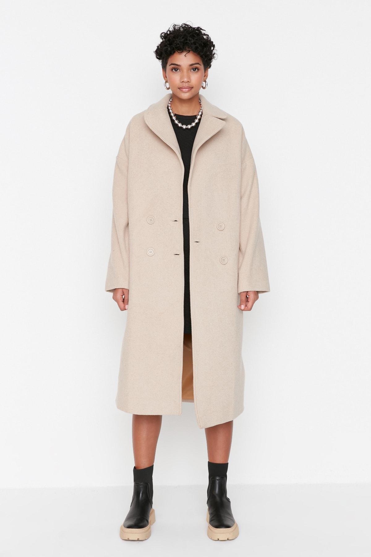 Grey Long Puffer Max Coat, , large image number 1