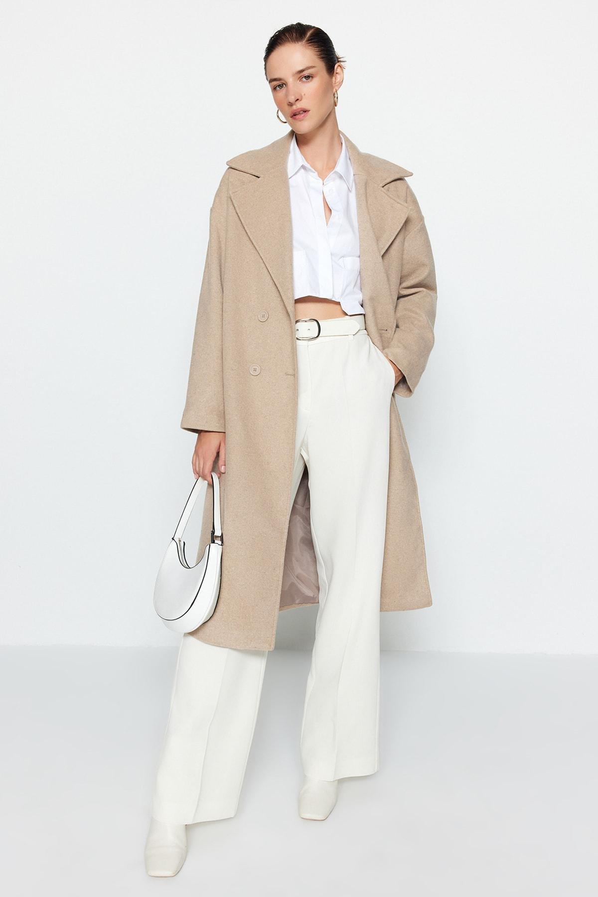 Grey Long Puffer Max Coat, , large image number 2