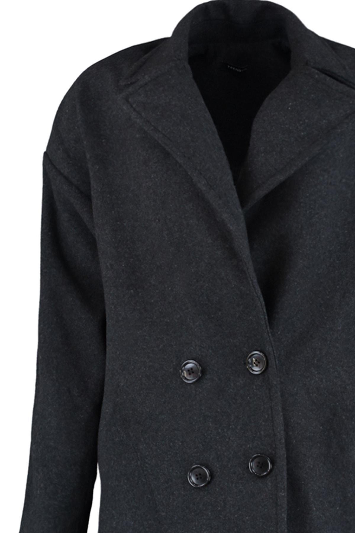 Grey Long Puffer Max Coat, , large image number 11