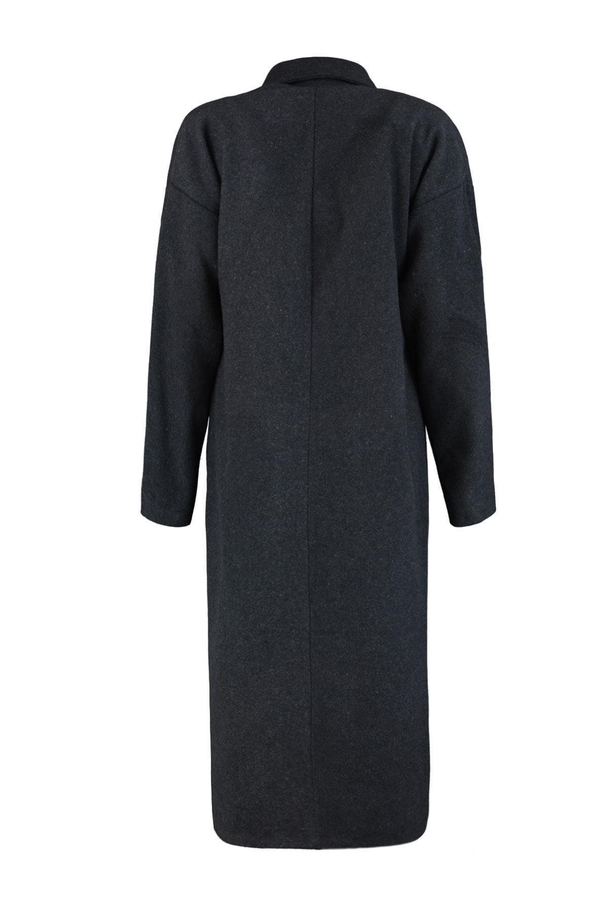 Grey Long Puffer Max Coat, , large image number 13