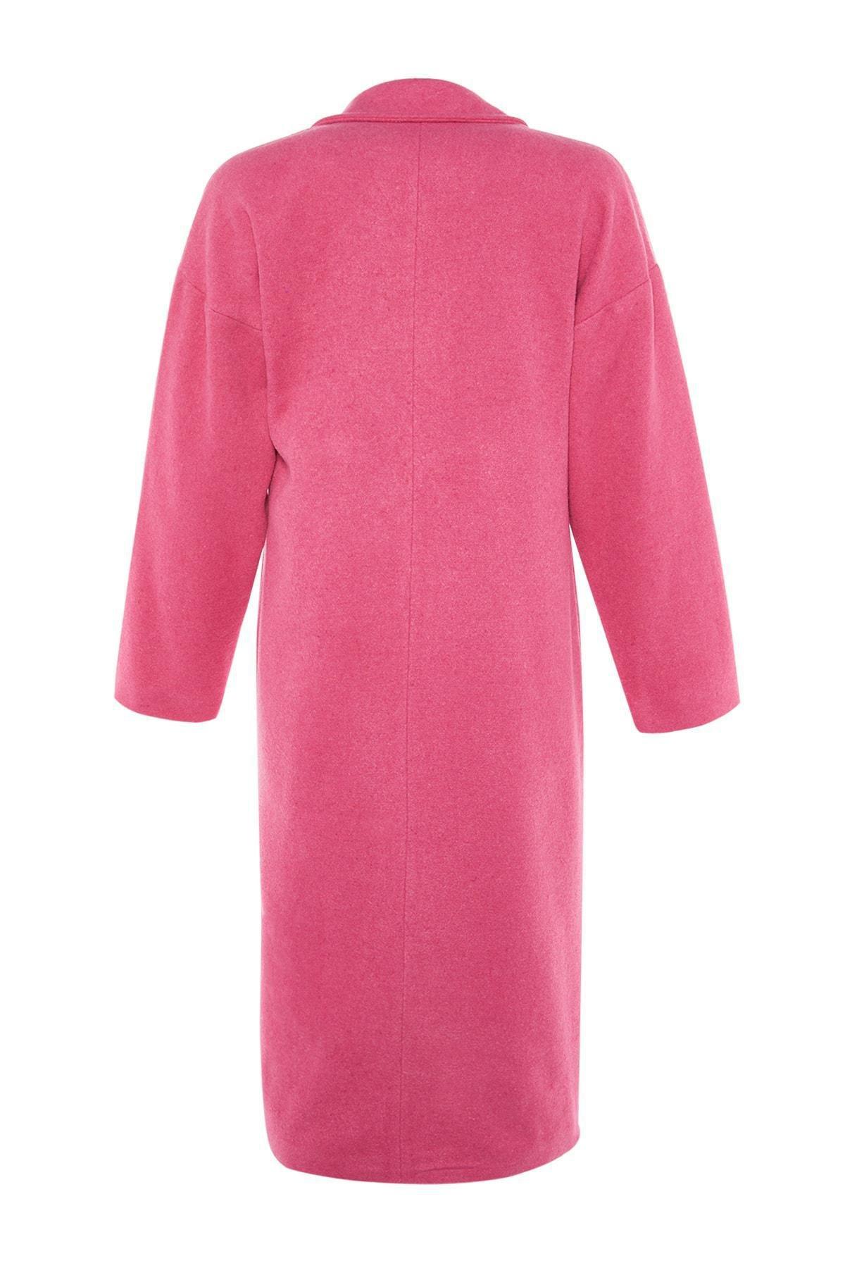 Trendyol - Pink Puffer Oversized Coat
