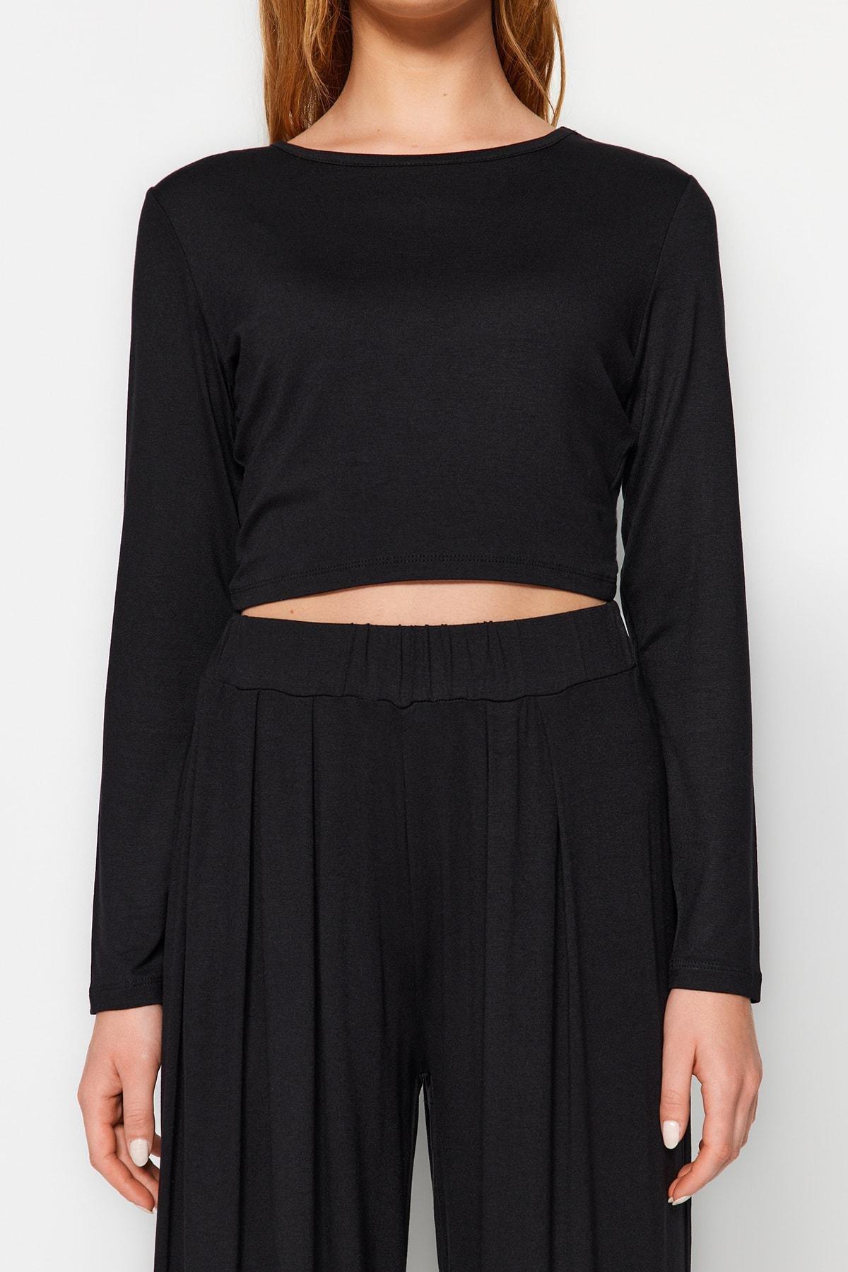 Black Relaxed Co-Ord Set, Black, large image number 5