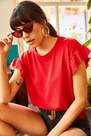 Olalook - Red Cotton T-Shirt