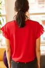 Olalook - Red Cotton T-Shirt