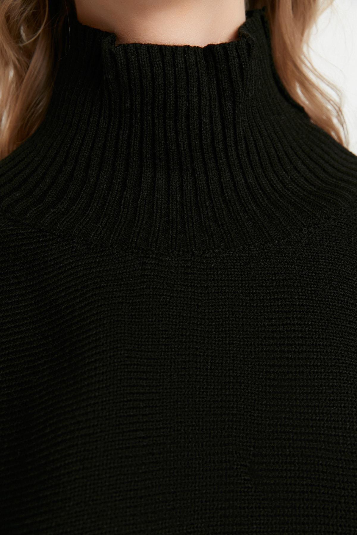 Black Regular Sweater, , large image number 3