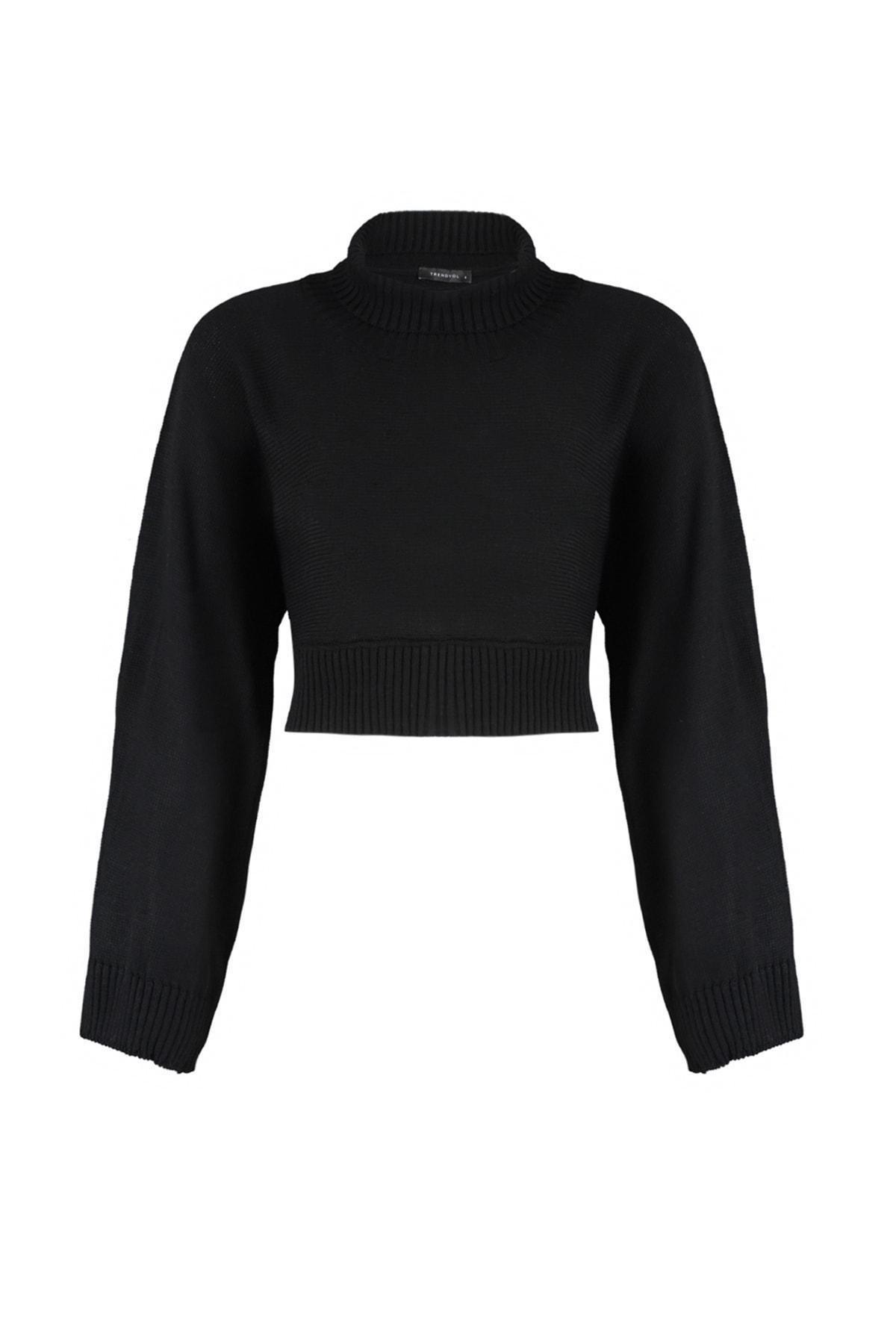Black Regular Sweater, , large image number 5