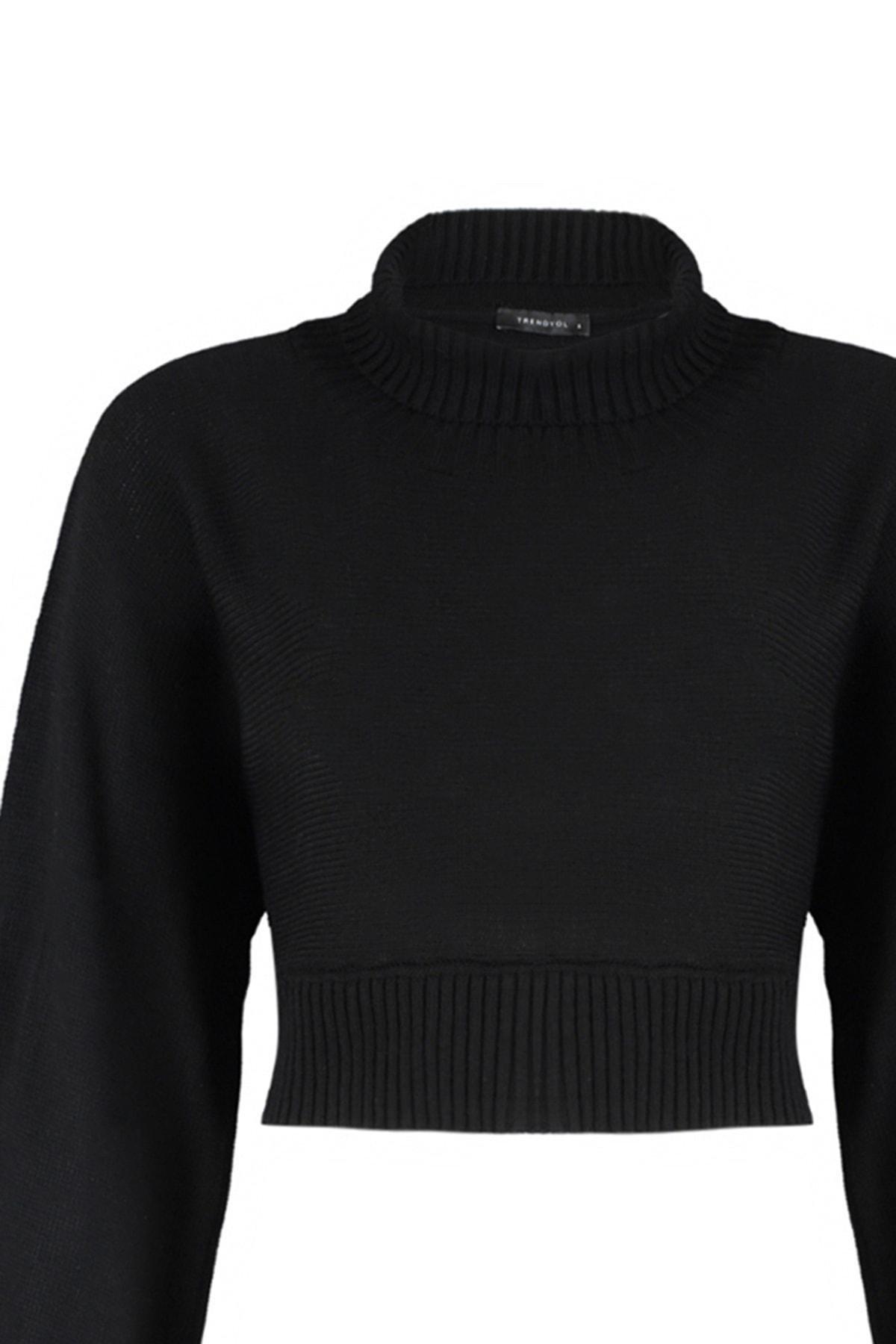 Black Regular Sweater, , large image number 6