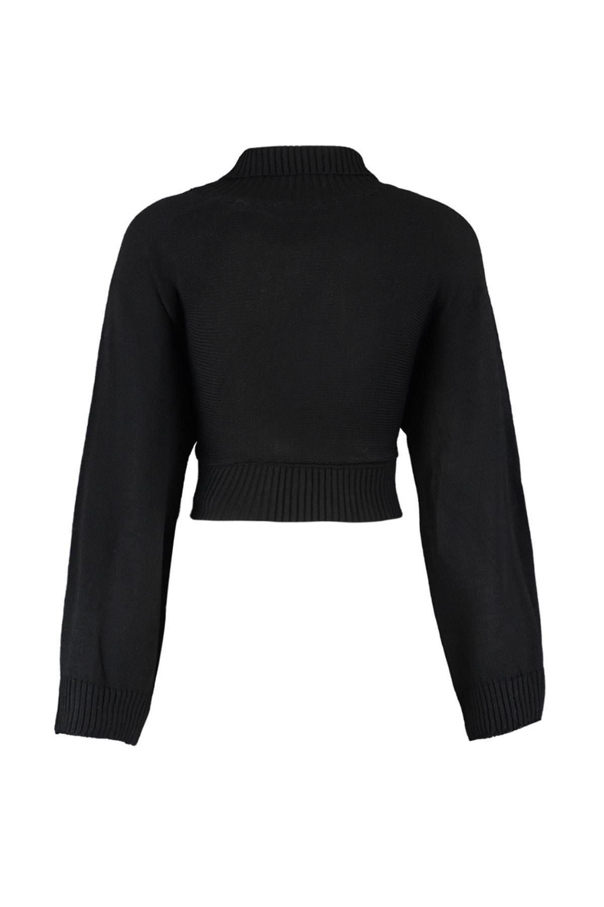 Black Regular Sweater, , large image number 7