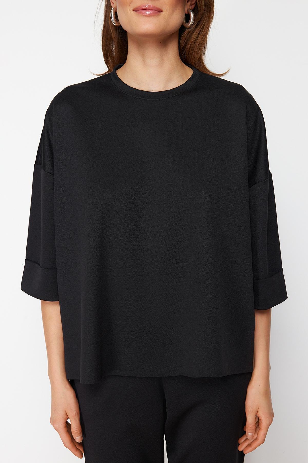 Black Oversize Co-Ord Set, , large image number 2