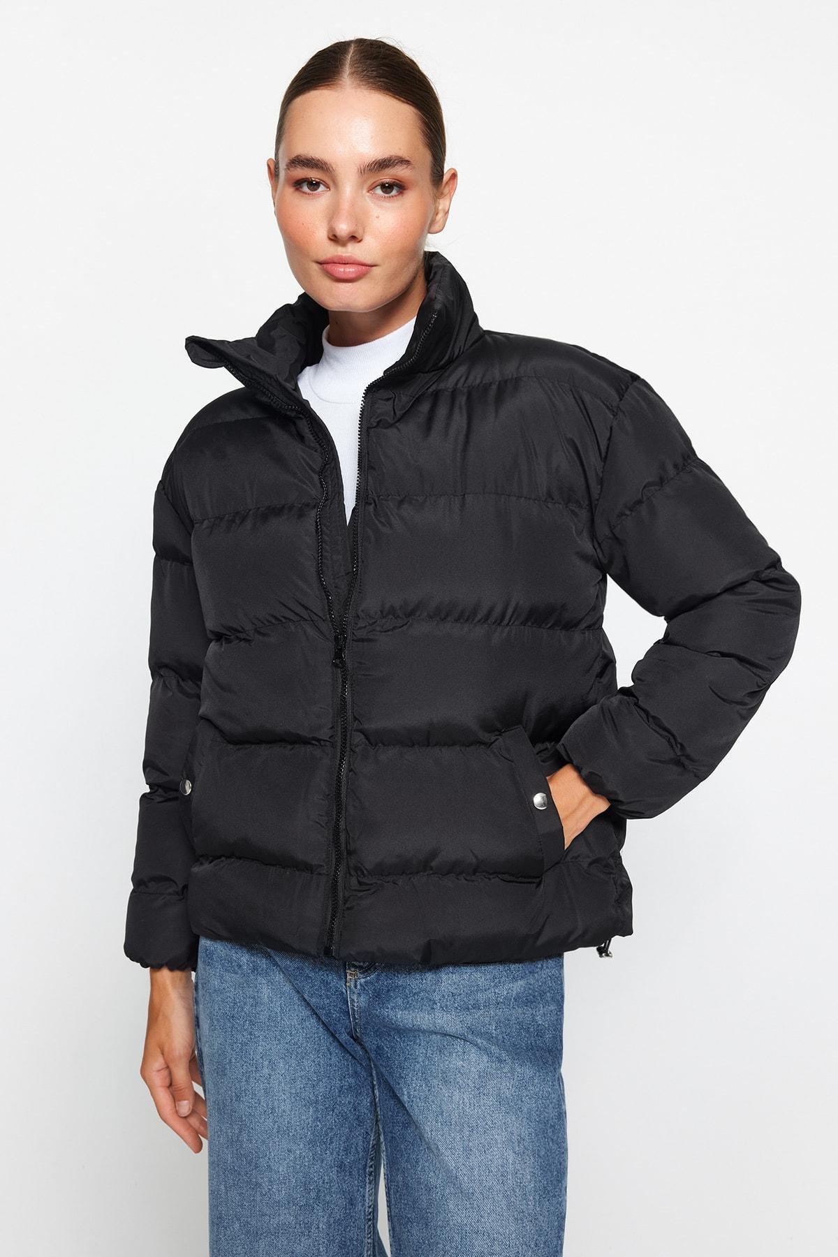Black Puffer Jacket, , large image number 2