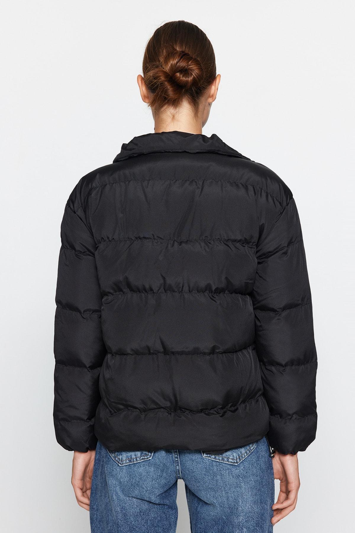 Black Puffer Jacket, , large image number 5