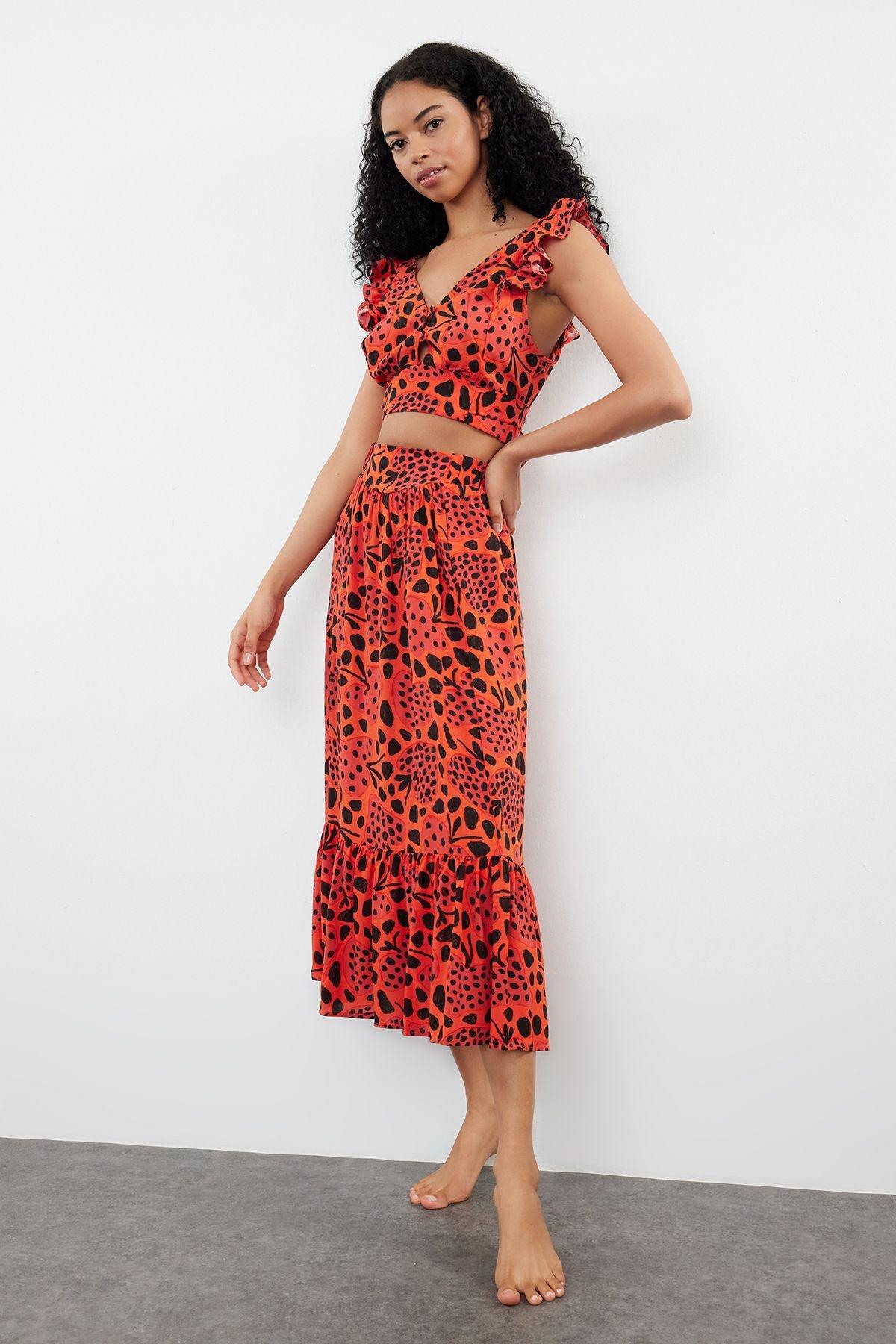 Red Polka-Dot Blouse Set, Tile, large image number 0