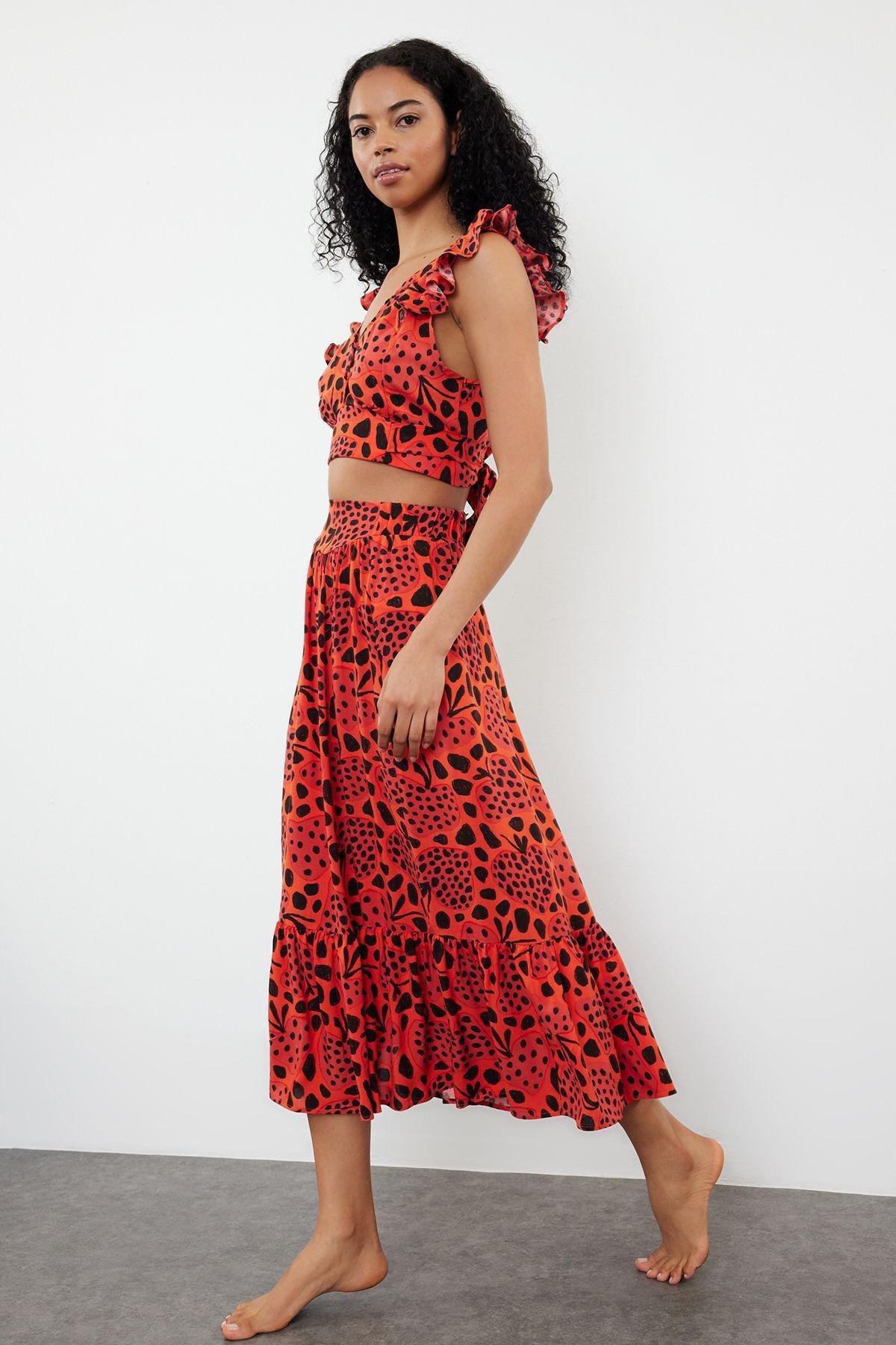 Red Polka-Dot Blouse Set, Tile, large image number 1