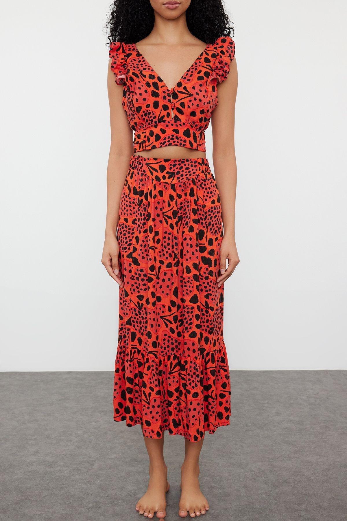 Red Polka-Dot Blouse Set, Tile, large image number 2