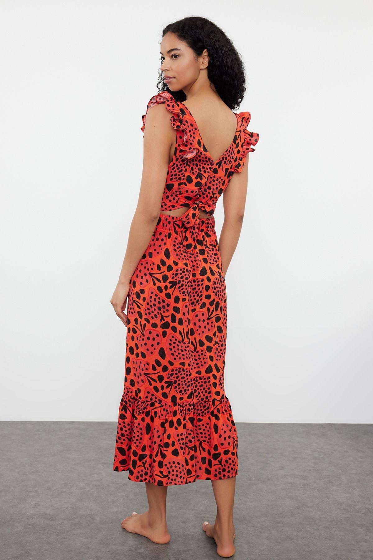 Red Polka-Dot Blouse Set, Tile, large image number 4