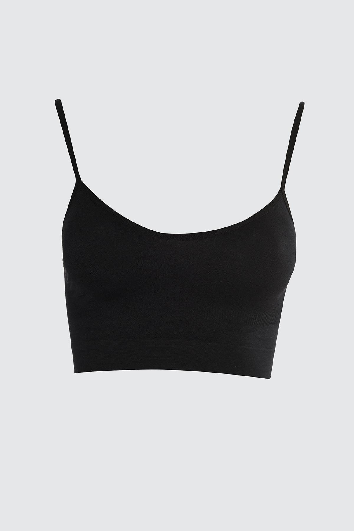 Black Plain Bra, , large image number 5