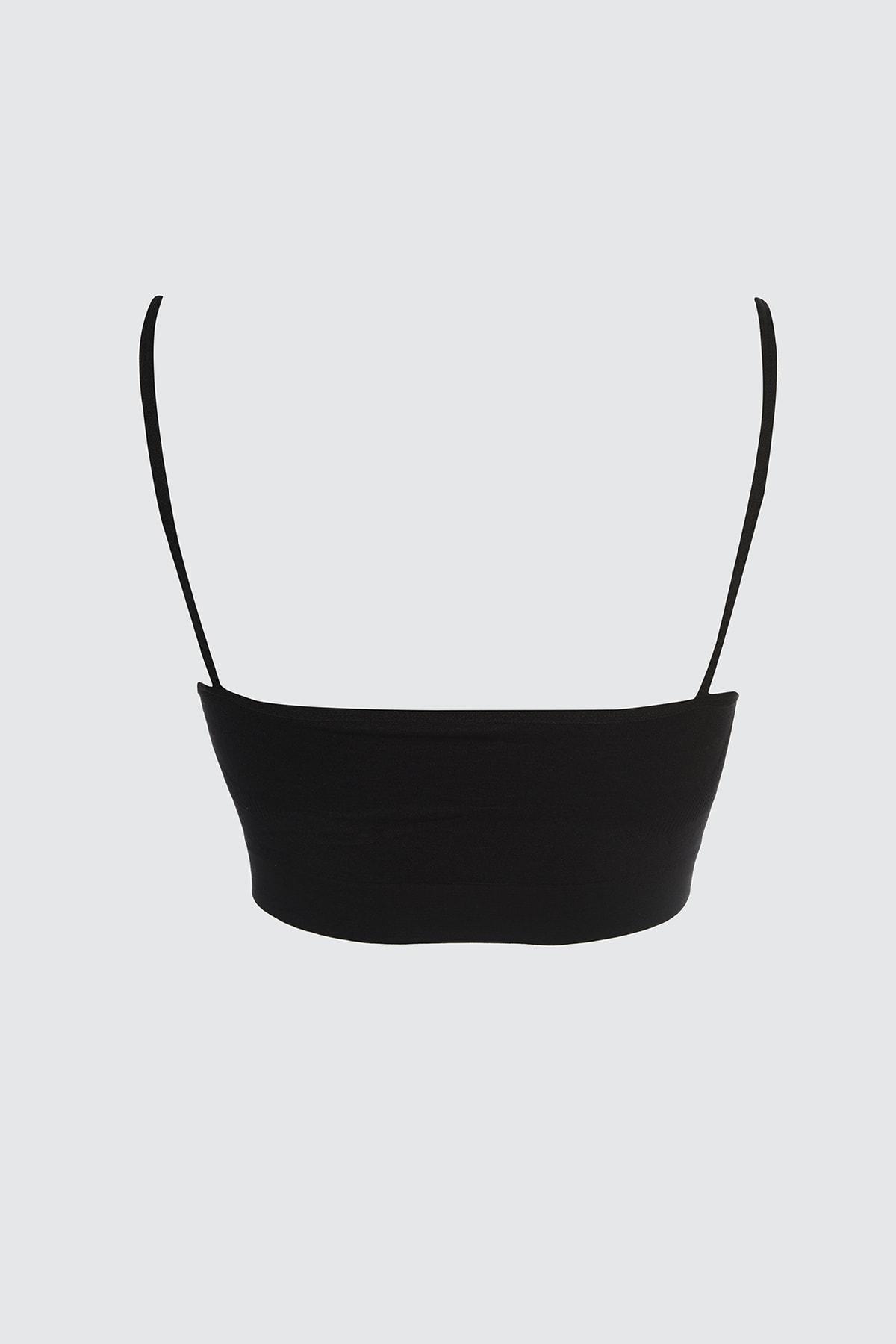 Black Plain Bra, , large image number 6