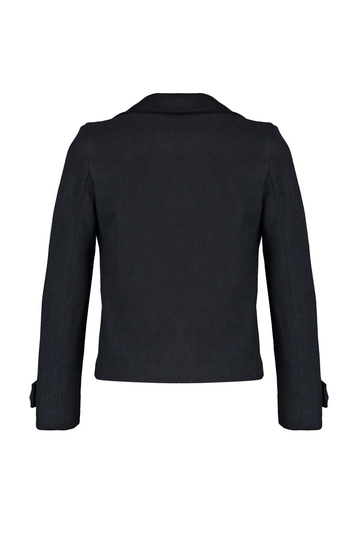 Trendyol - Black Double Breasted Coat