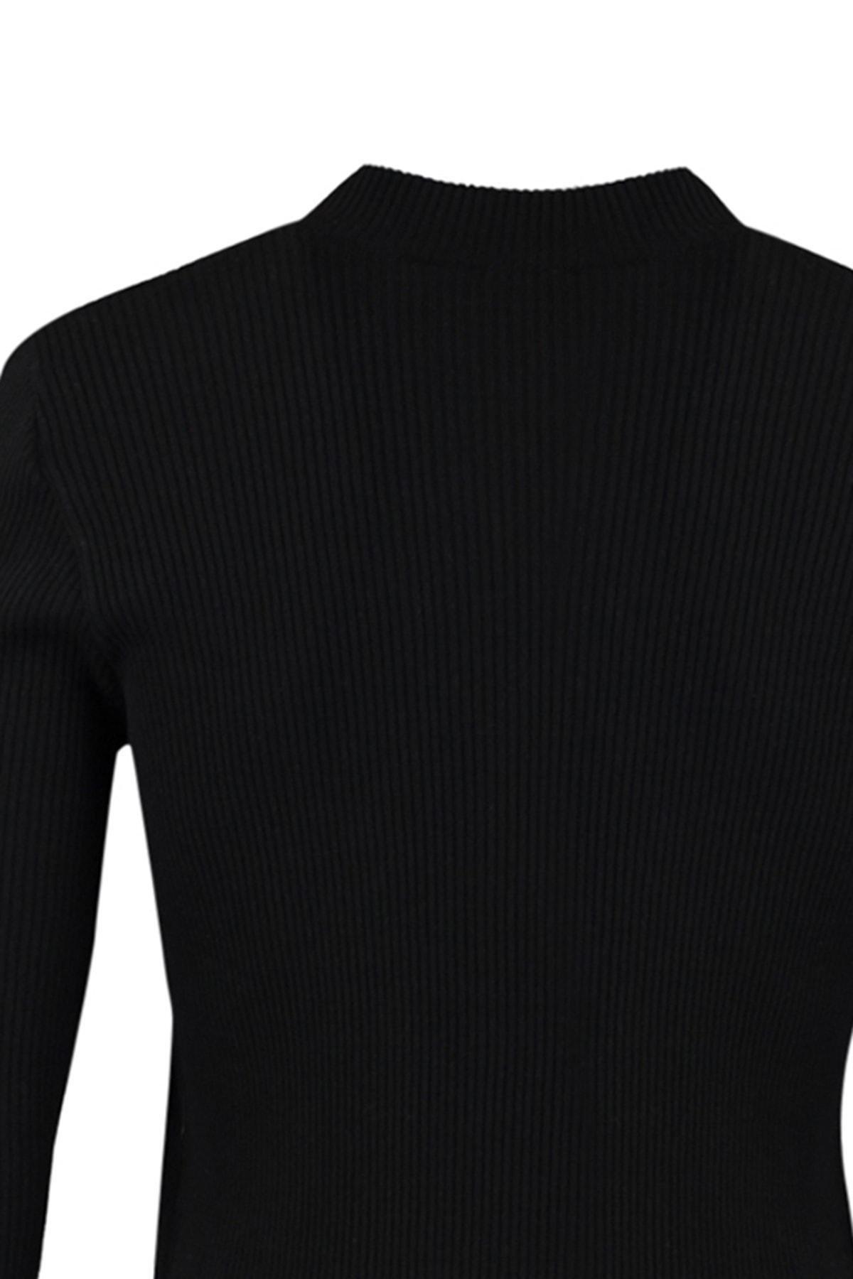 Black High Neck Sweater, , large image number 8