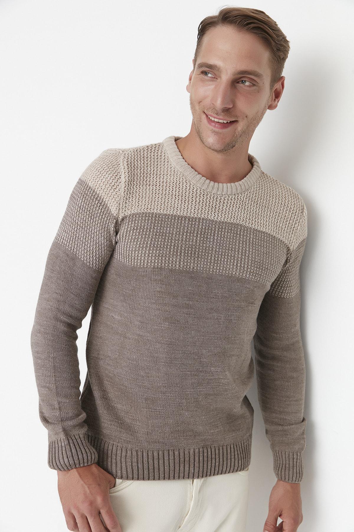Beige Regular Sweater, , large image number 0