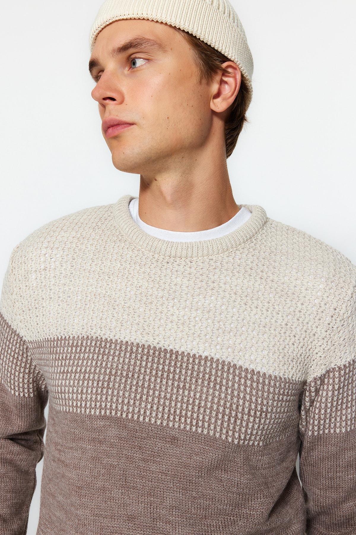 Beige Regular Sweater, , large image number 1