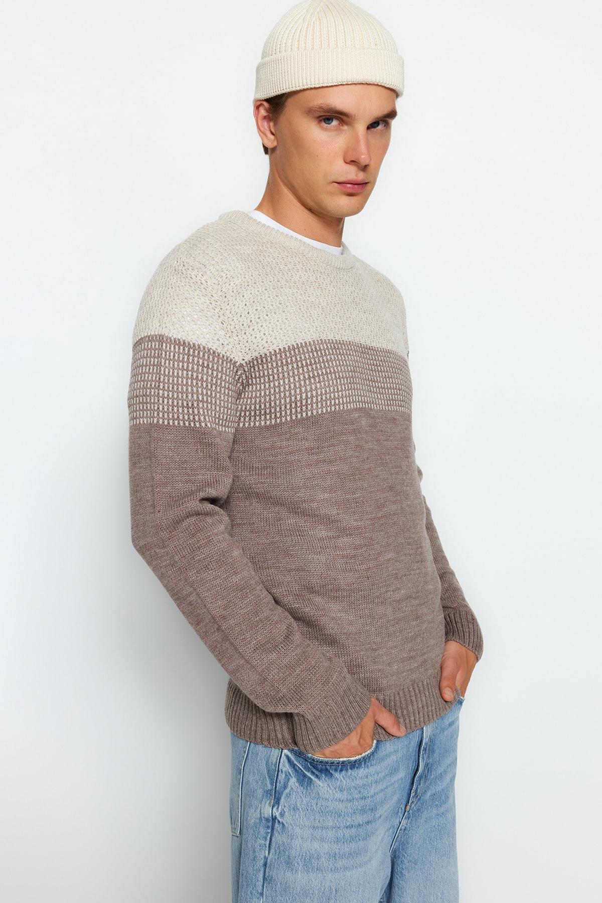 Beige Regular Sweater, , large image number 3