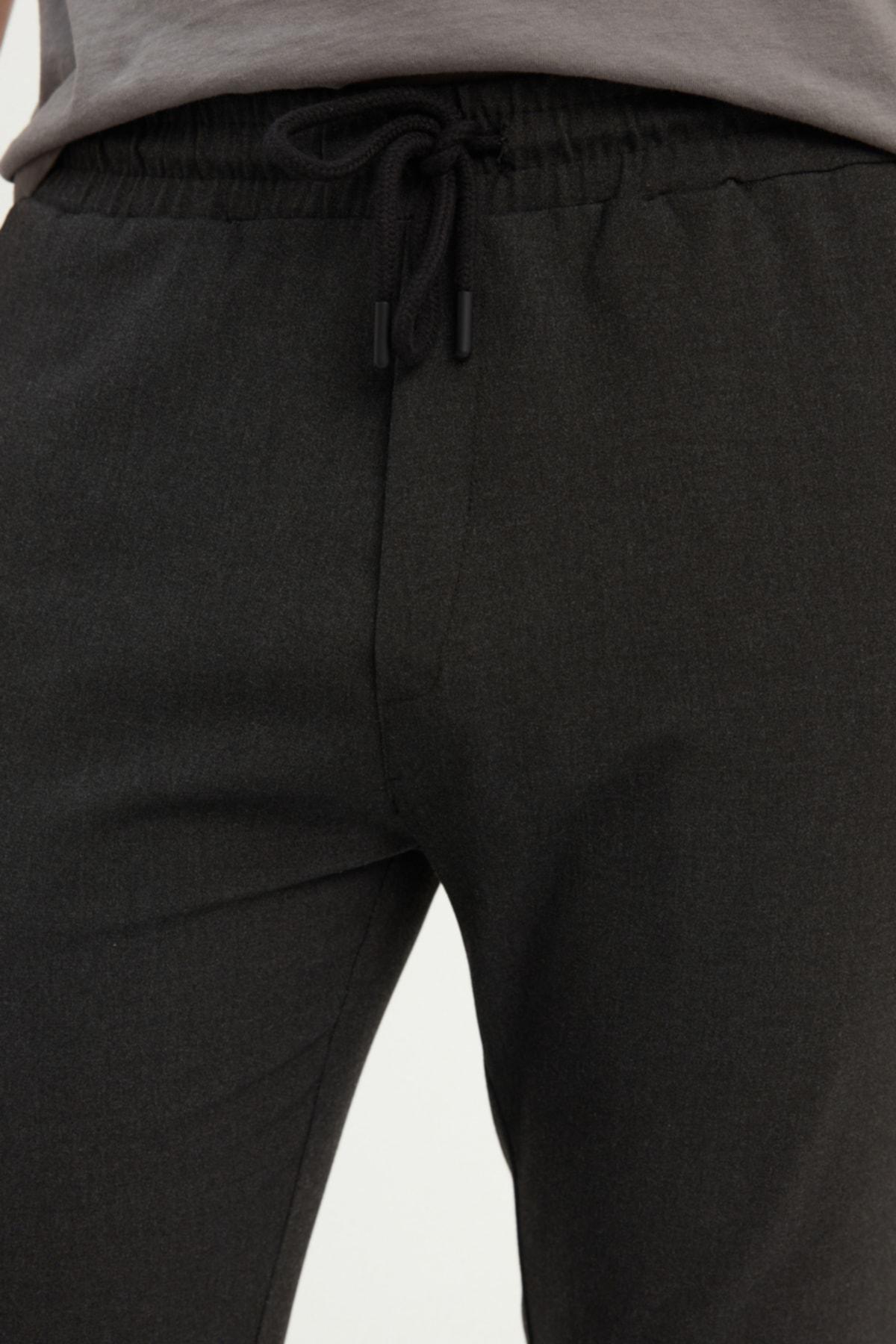 Grey Mid Waist Slim Pants, C101_6999, large image number 11