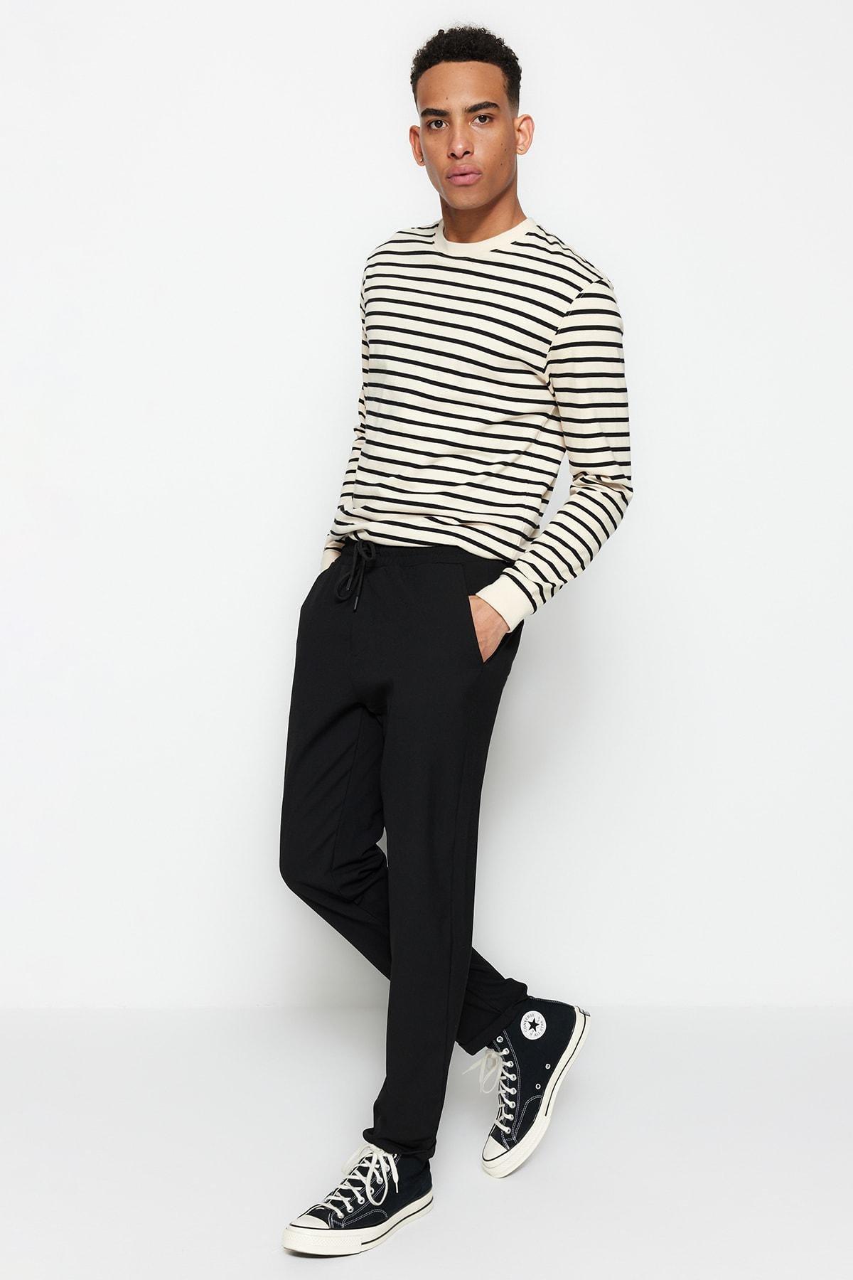 Black Slim Pants, , large image number 3