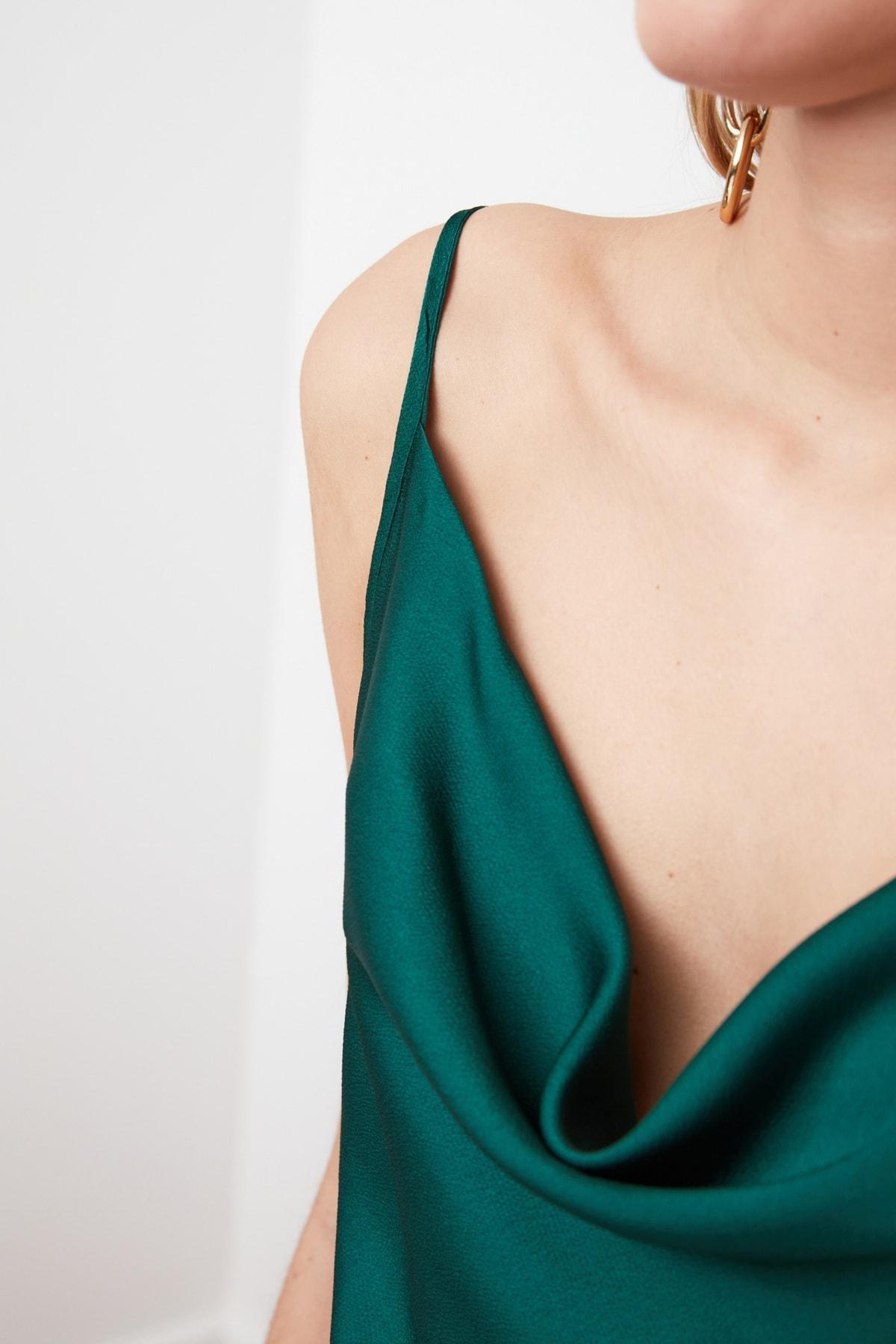 Green Cowl Neck Blouse, , large image number 9