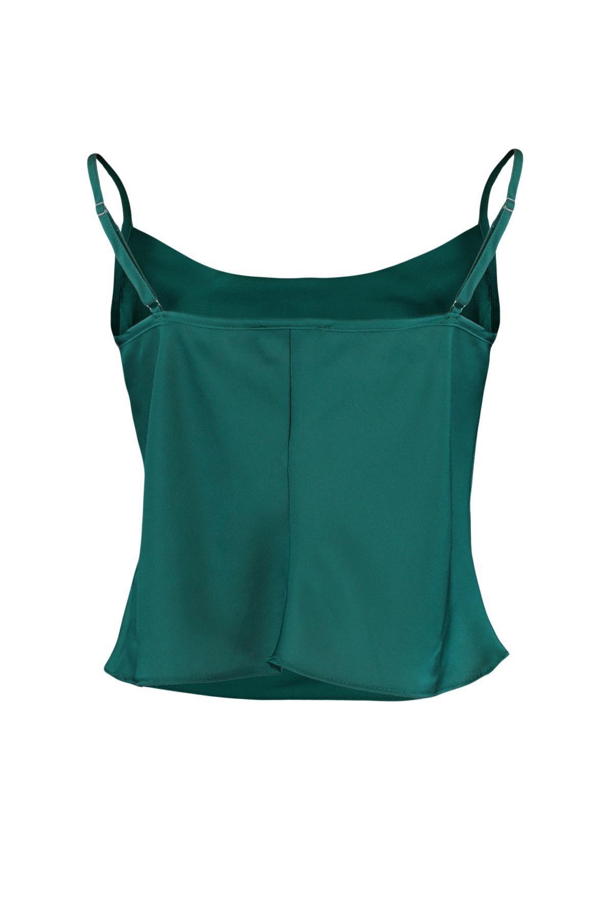 Green Cowl Neck Blouse, , large image number 13