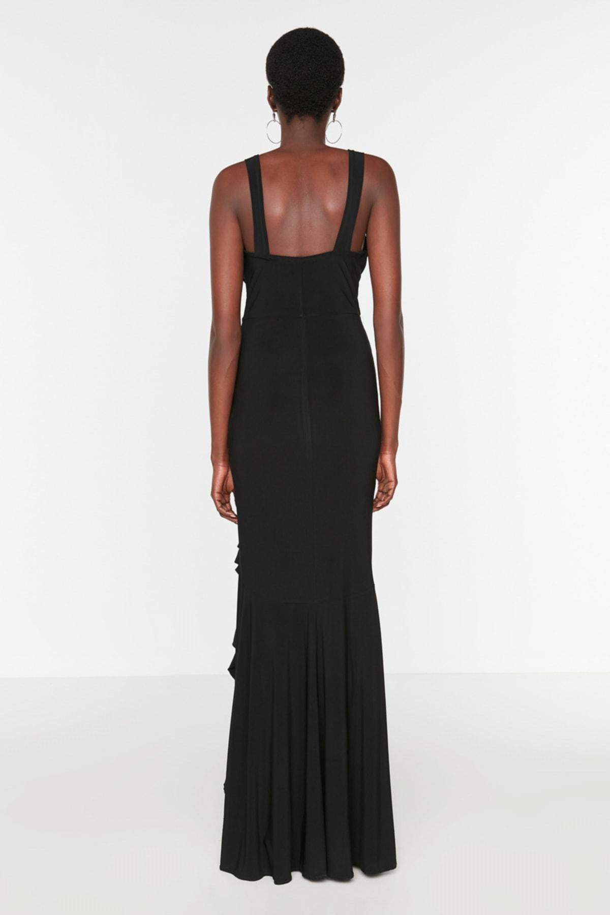 Black Mermaid Occasionwear Maxi Dress, , large image number 4