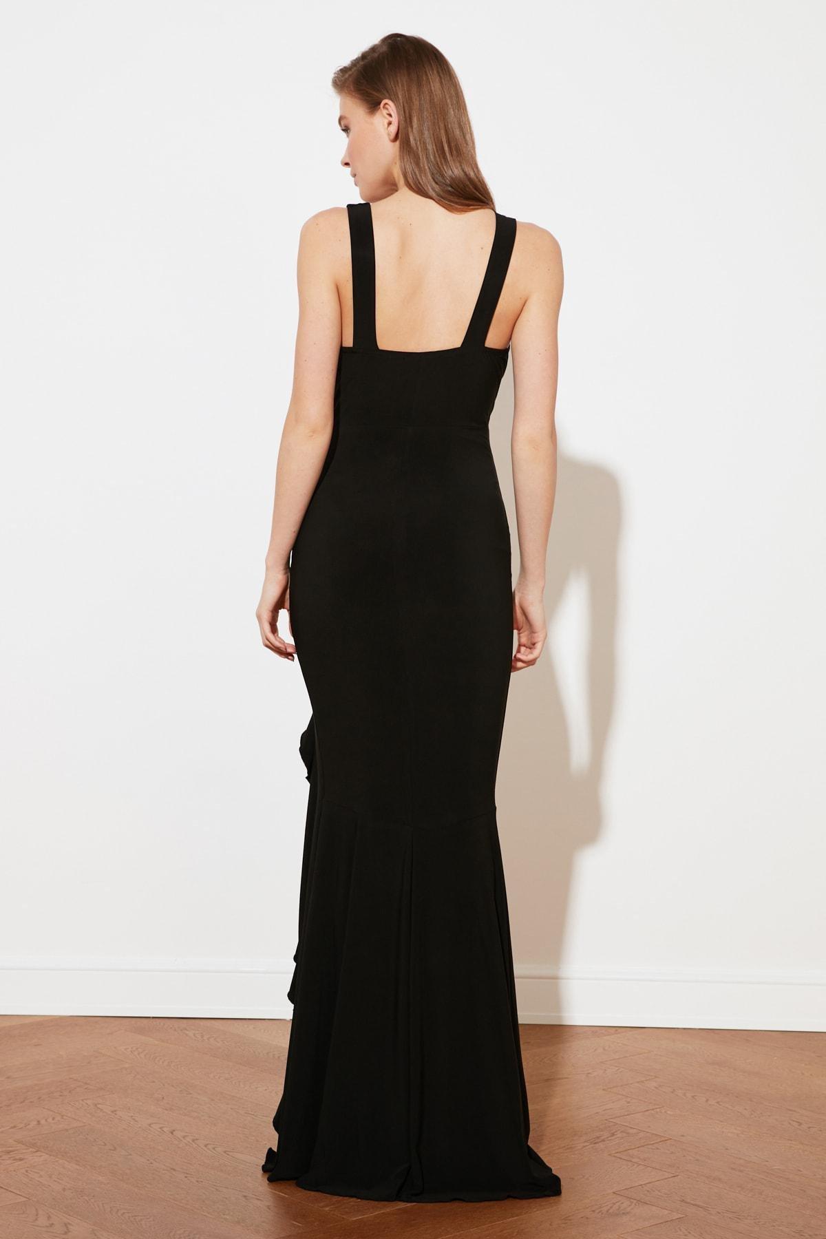 Black Mermaid Occasionwear Maxi Dress, , large image number 8