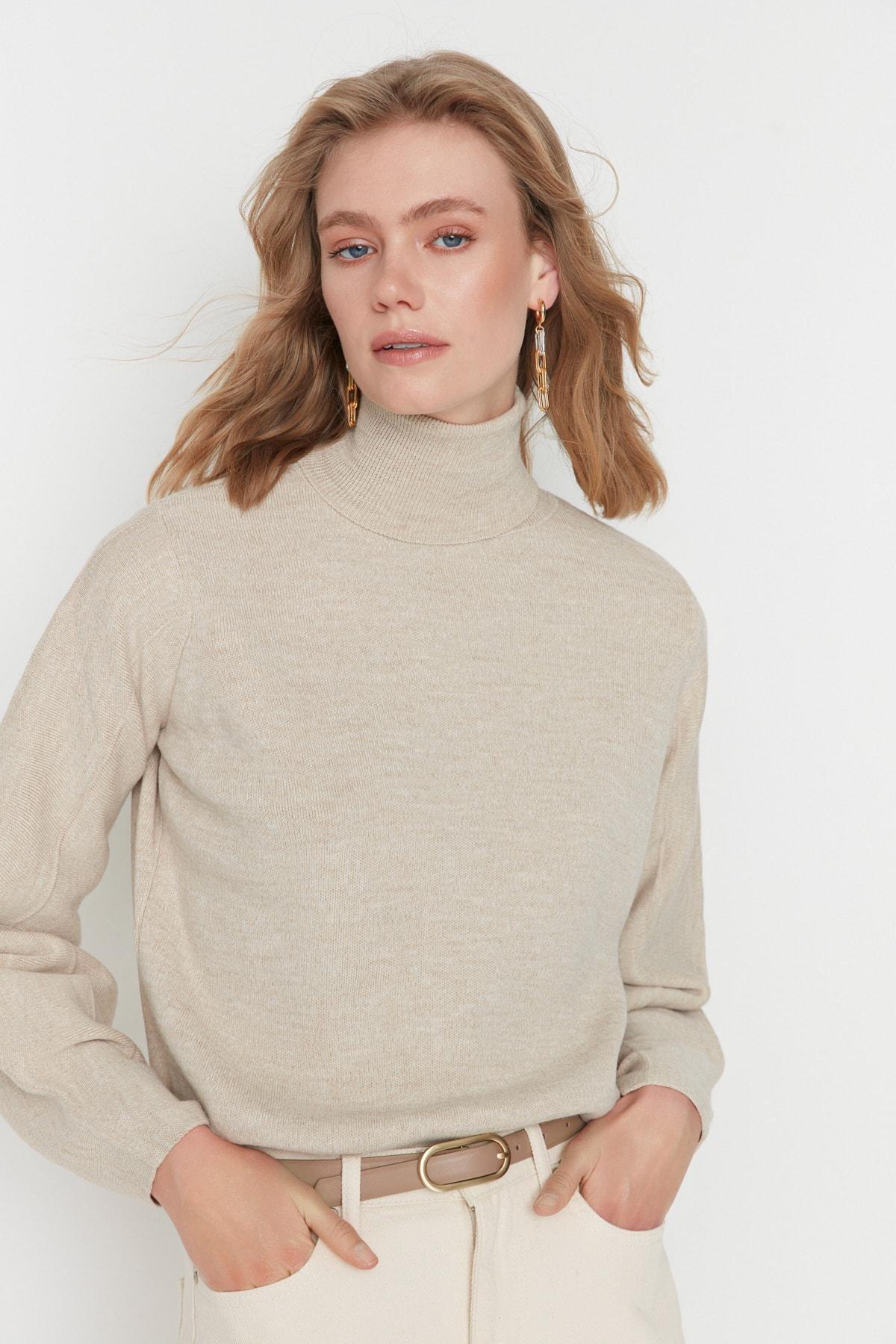 Grey Long Sleeve Detailed Sweater, Gray, large image number 1