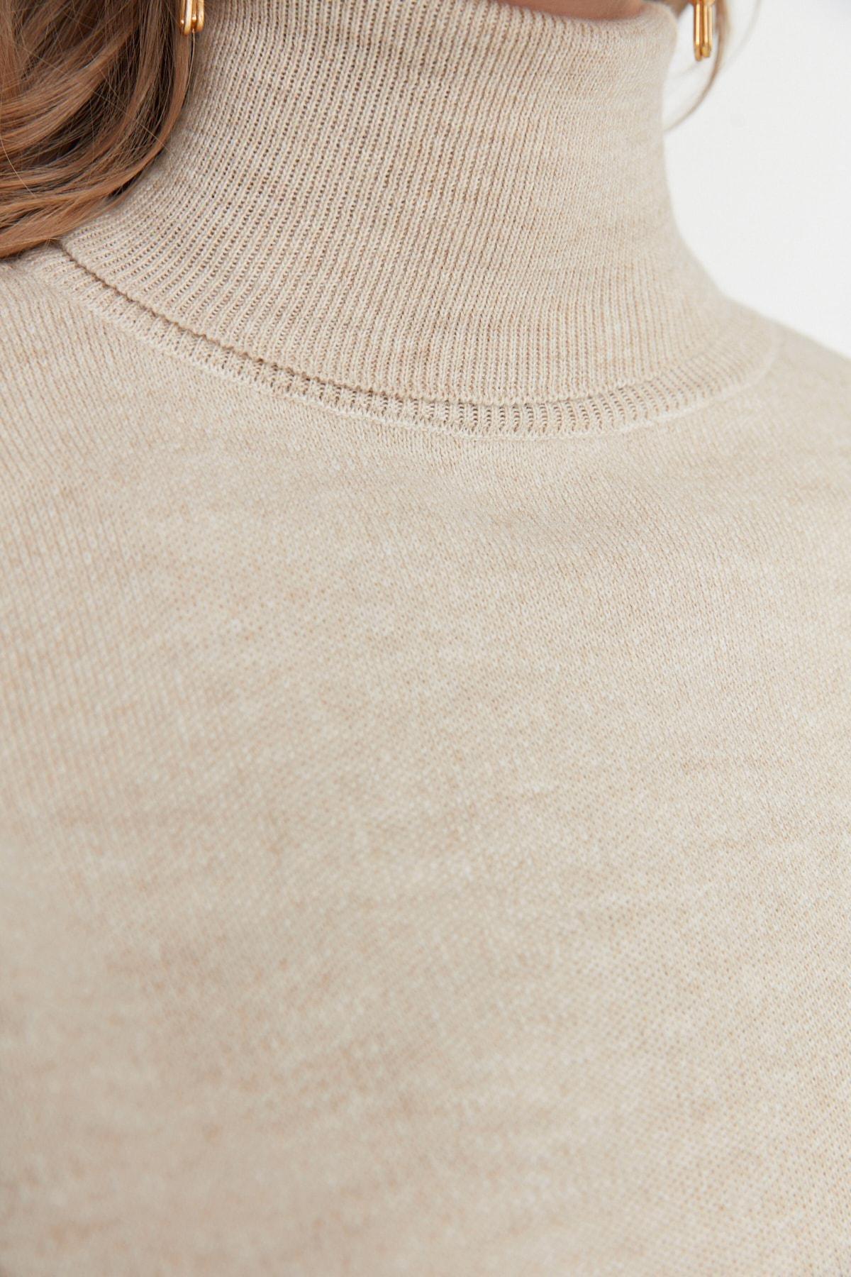 Grey Long Sleeve Detailed Sweater, Gray, large image number 3