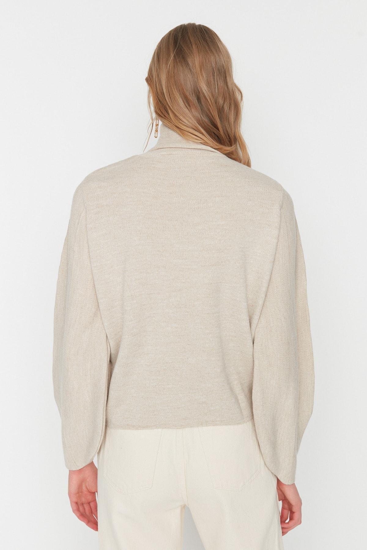Grey Long Sleeve Detailed Sweater, Gray, large image number 4